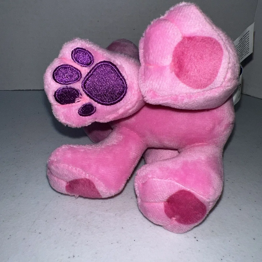 MAGENTA Plush Dog NICKELODEON BLUE'S CLUES Purple Glasses  Stuffed Animal 6